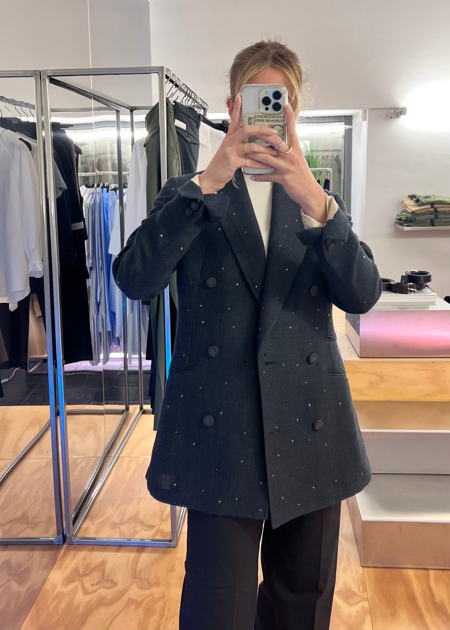 GRACE BLAZER LAVAGNA CON SWAROVSKI