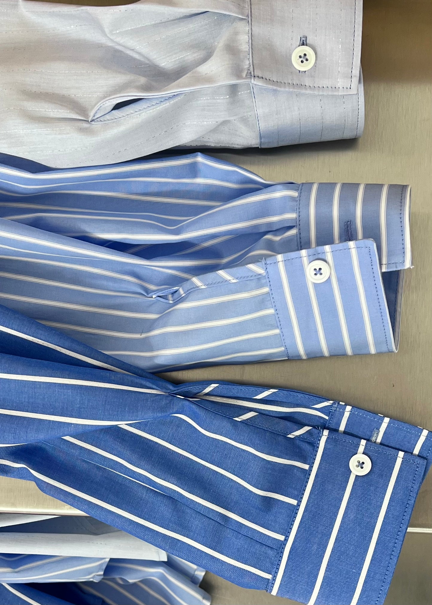 CAMICIA OVER RASO DI COTONE RIGHE