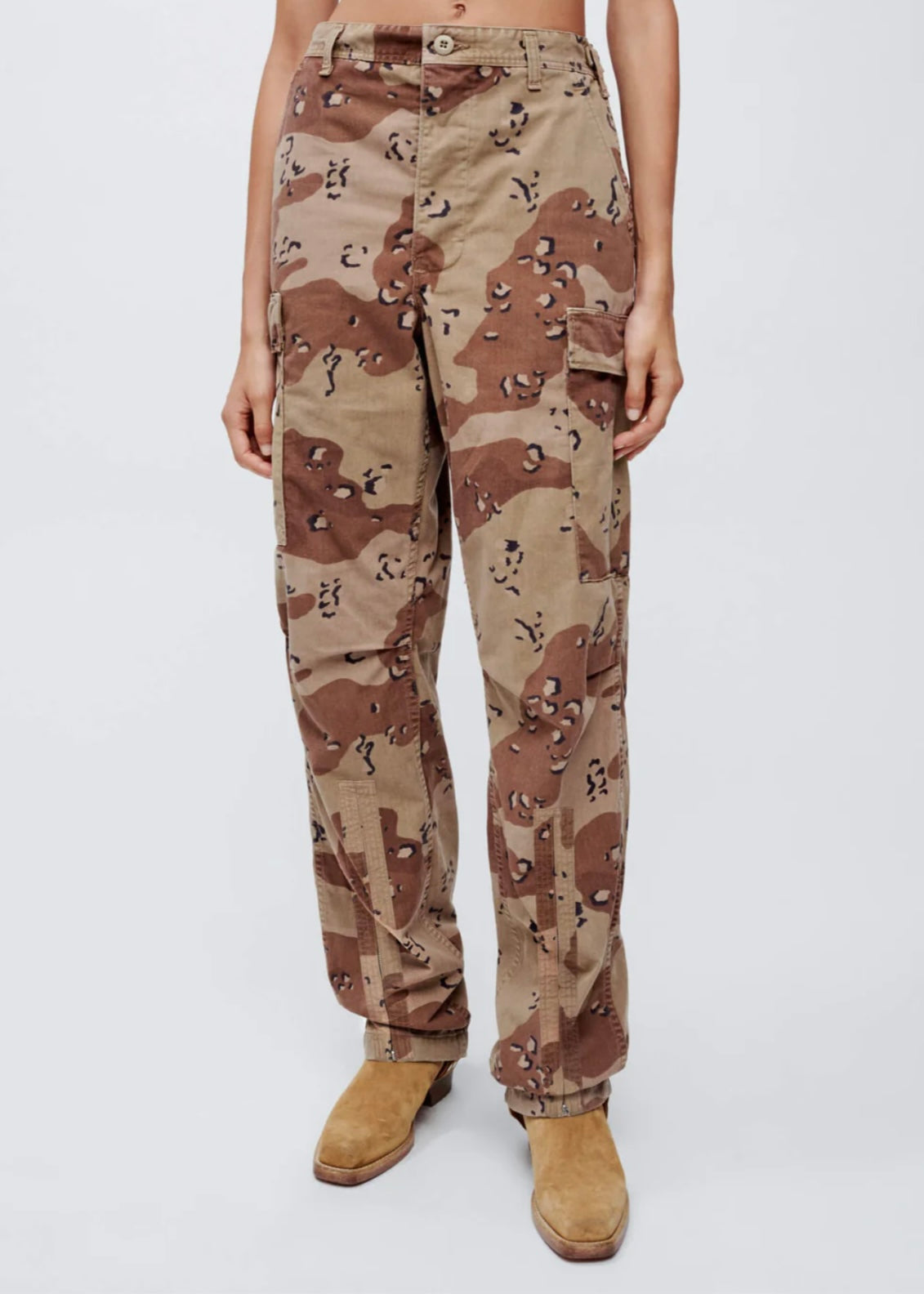 PANTALONI UPCYCLE CARGO DESERT