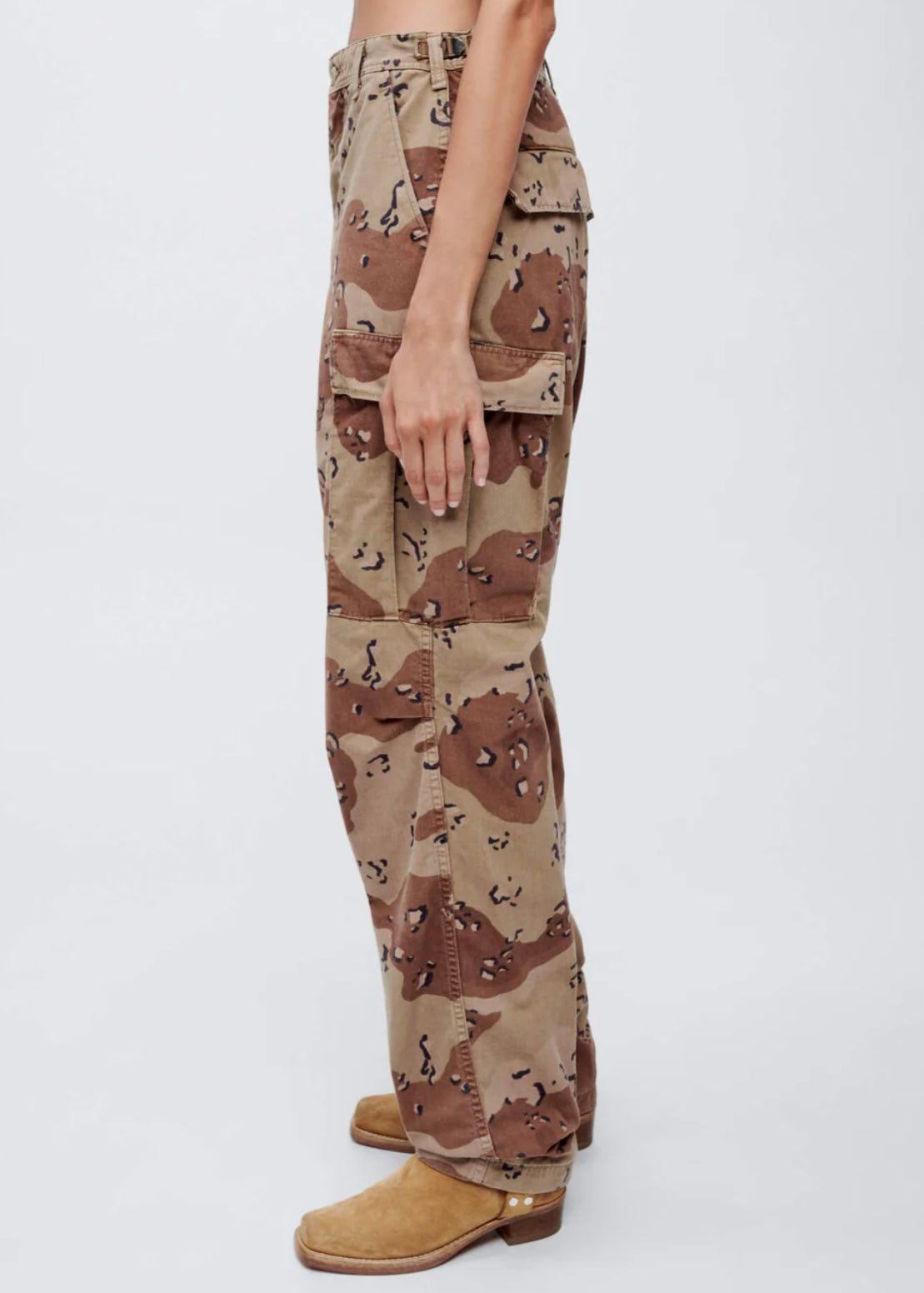 PANTALONI UPCYCLE CARGO DESERT
