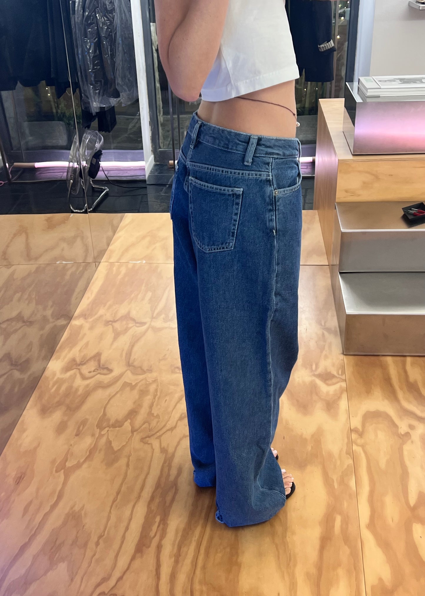 JEANS HILL BLUE MID STONE
